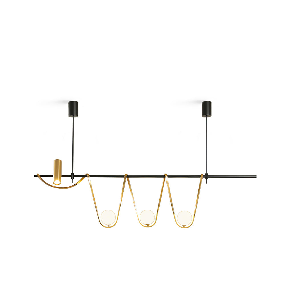 Linear Island Chandelier