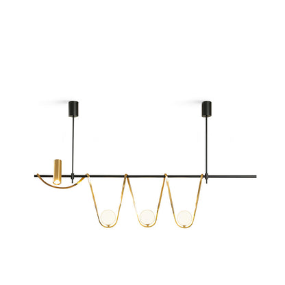 Linear Island Chandelier