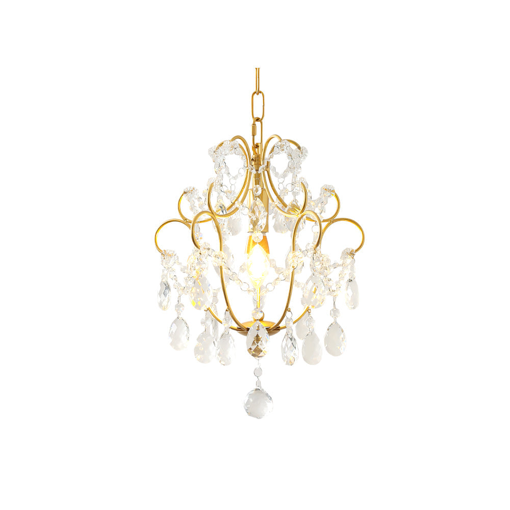 Gilded Crystal Pendant Lamp