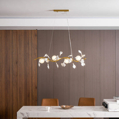 Gingko Glass Chandelier