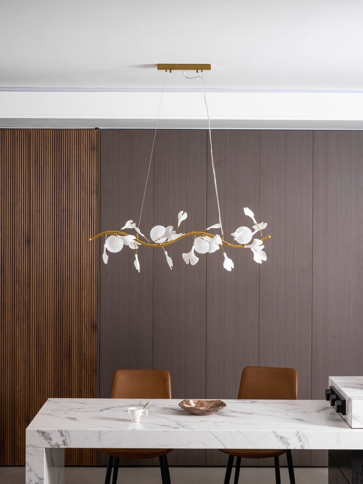 Gingko Glass Chandelier