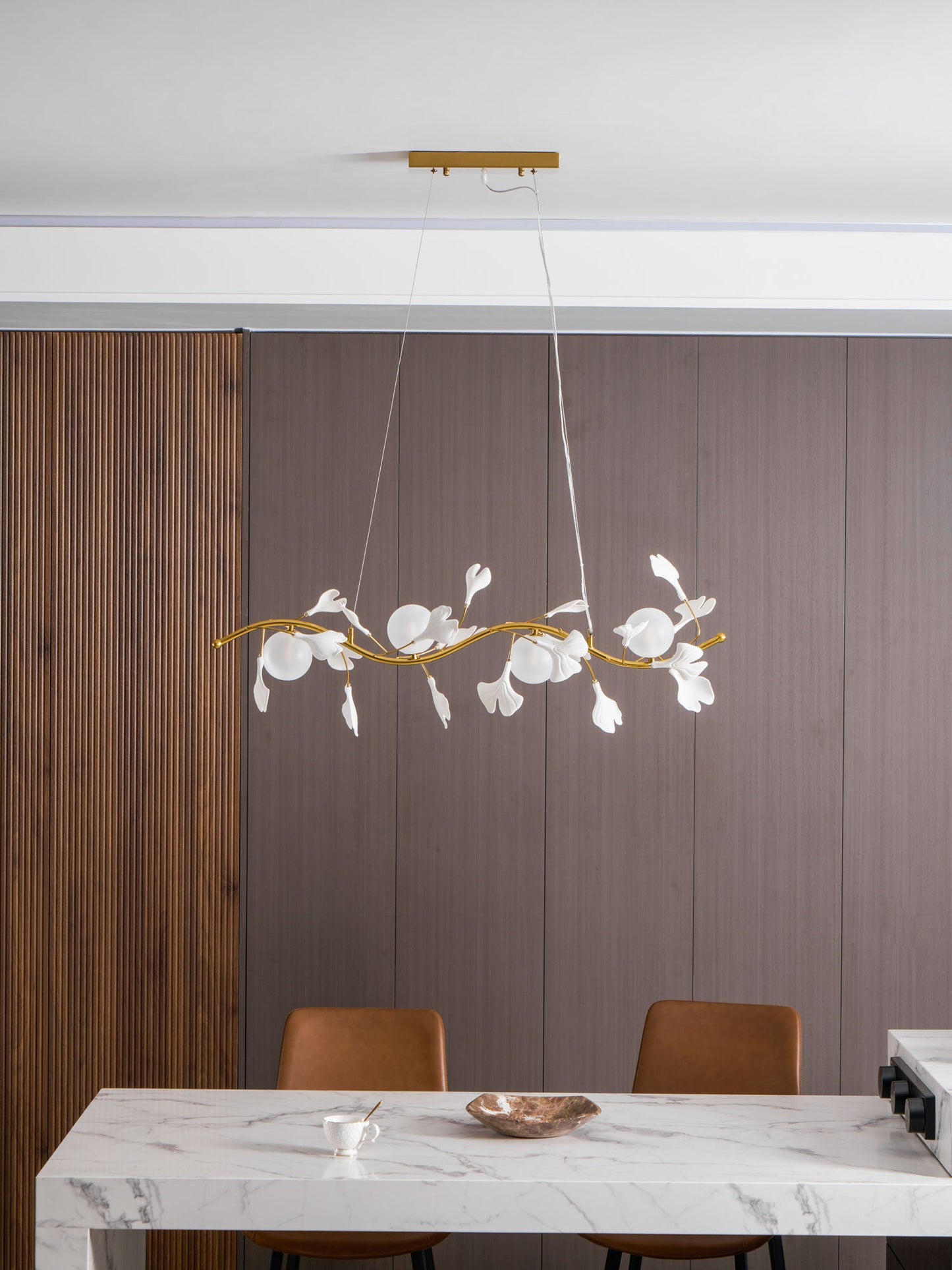 Gingko Glass Chandelier