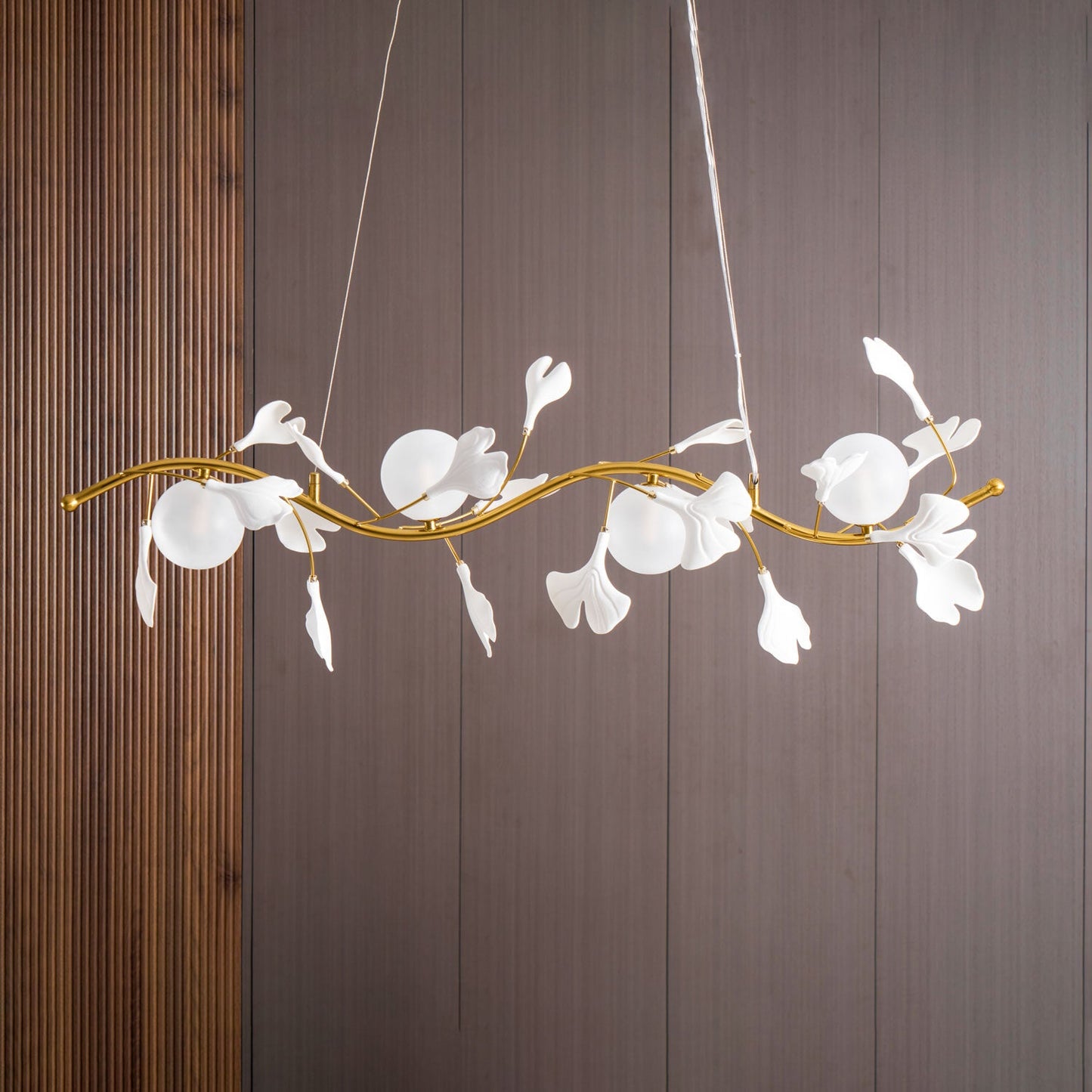 Gingko Glass Chandelier