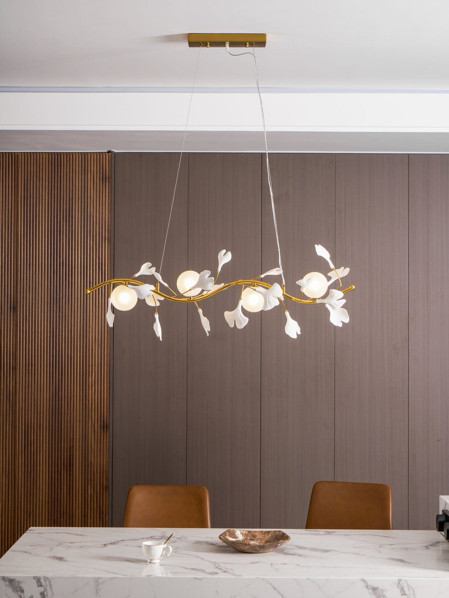 Gingko Glass Chandelier