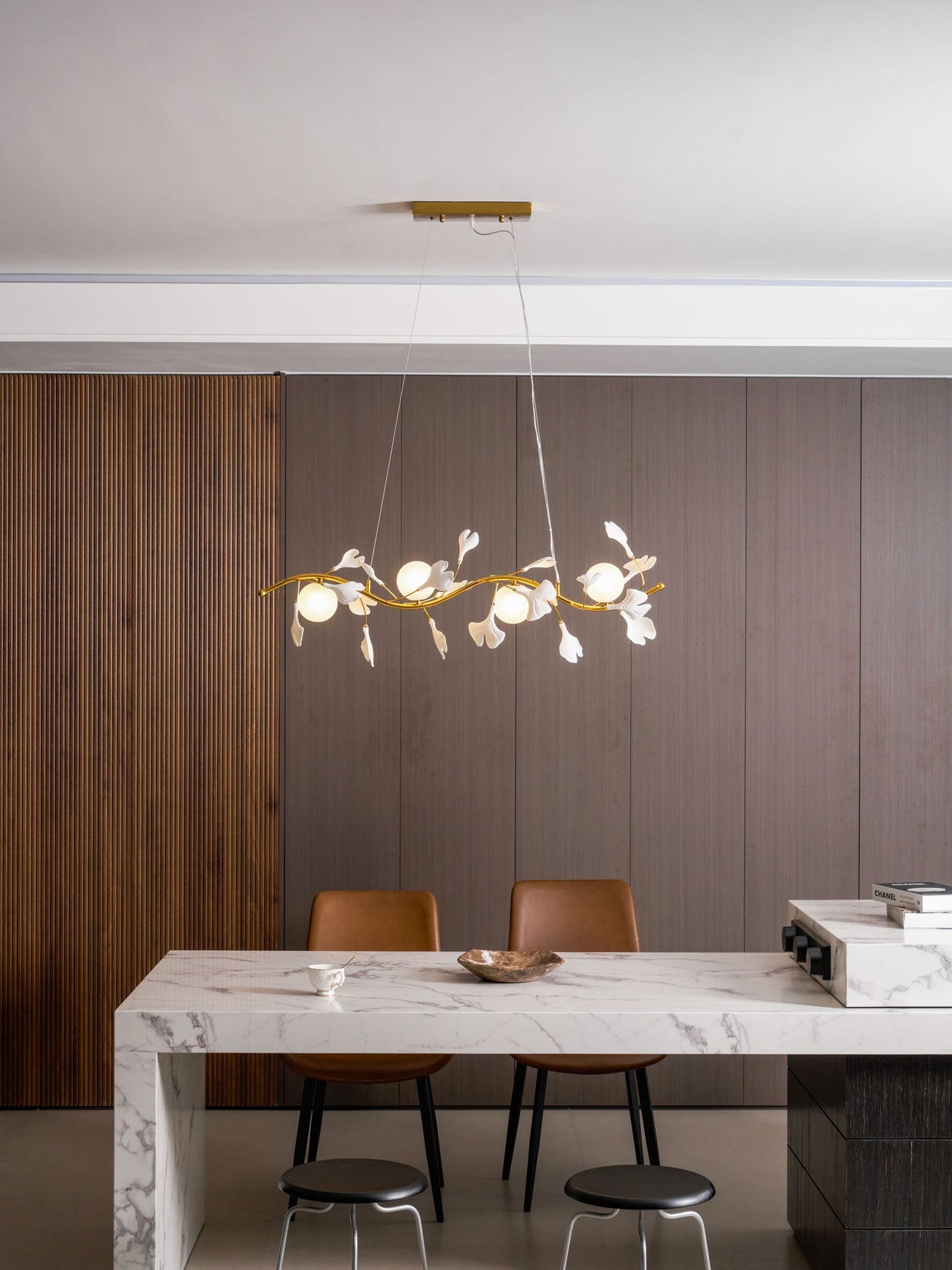 Gingko Glass Chandelier