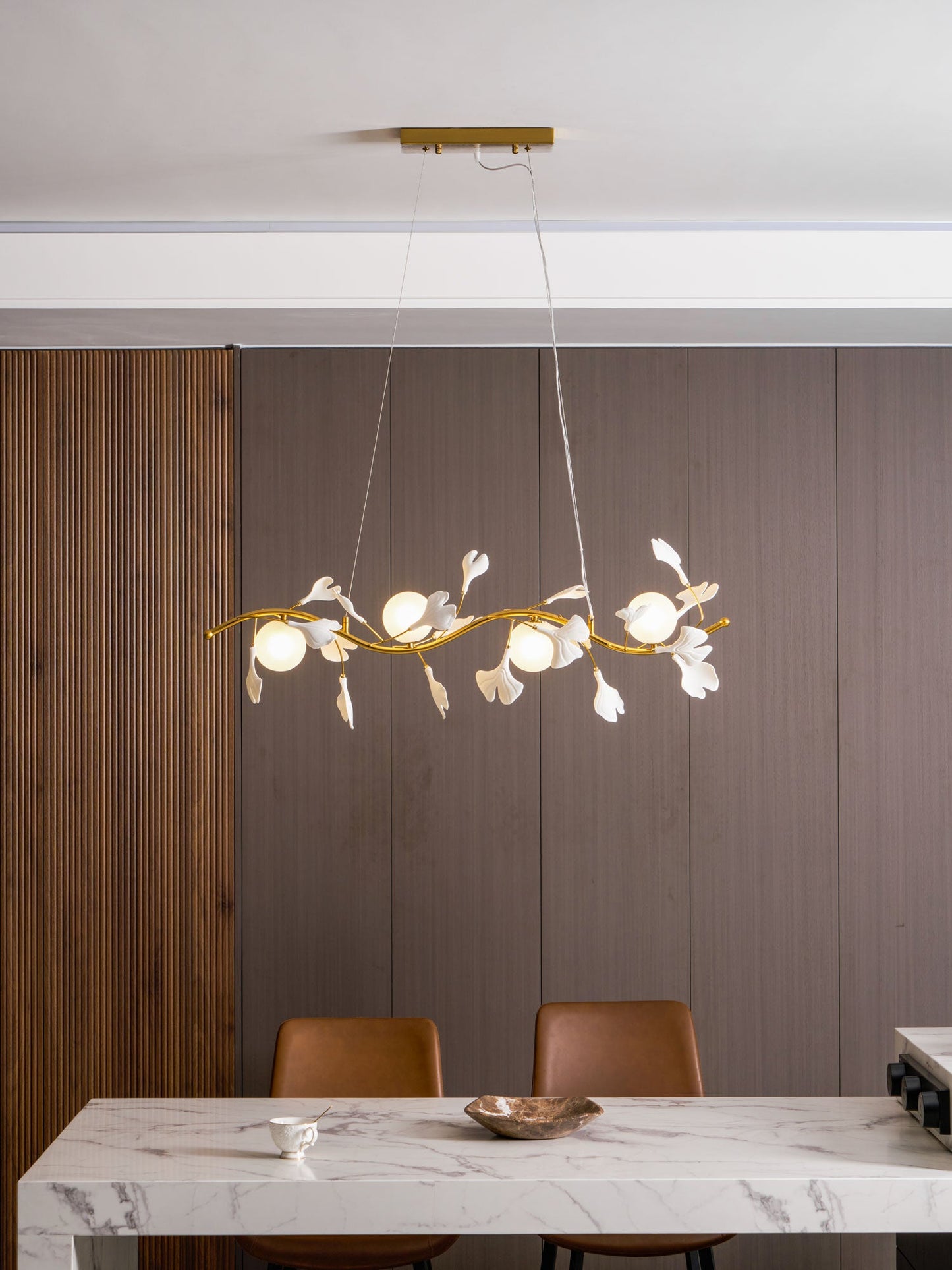 Gingko Glass Chandelier