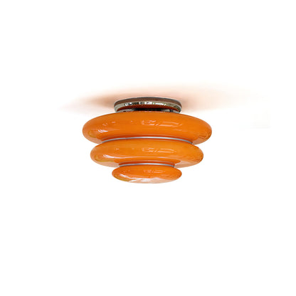 Gispen Orange Ceiling Light