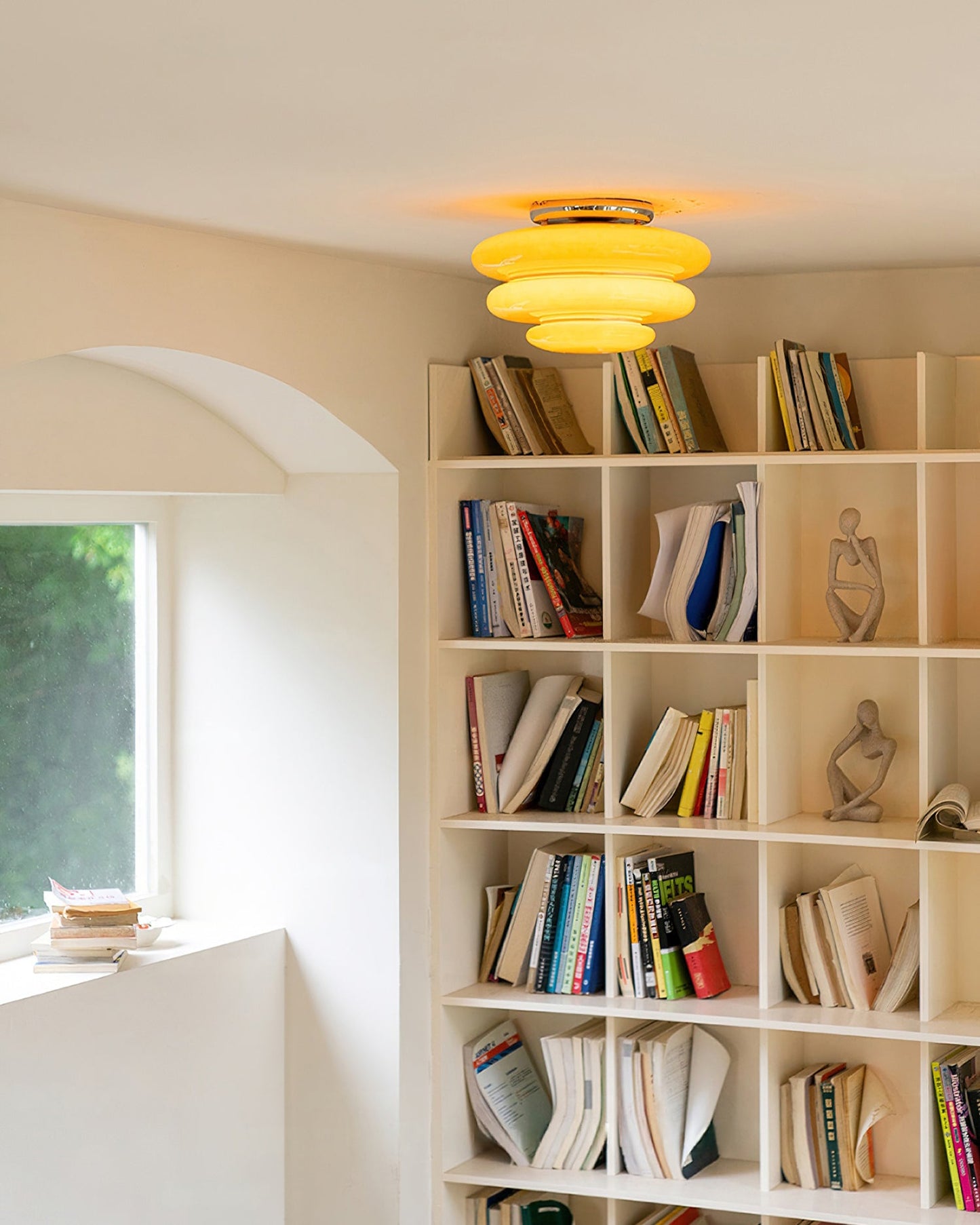 Gispen Orange Ceiling Light