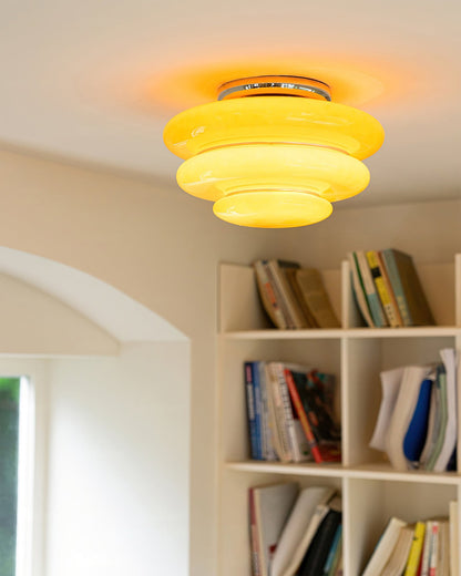 Gispen Orange Ceiling Light