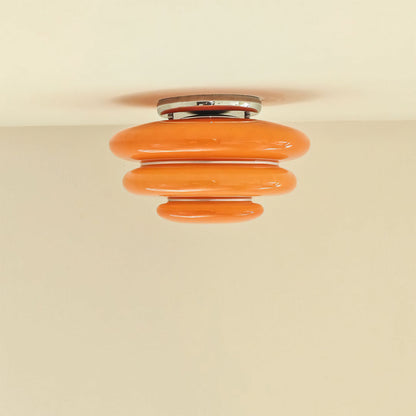 Gispen Orange Ceiling Light