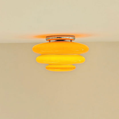 Gispen Orange Ceiling Light