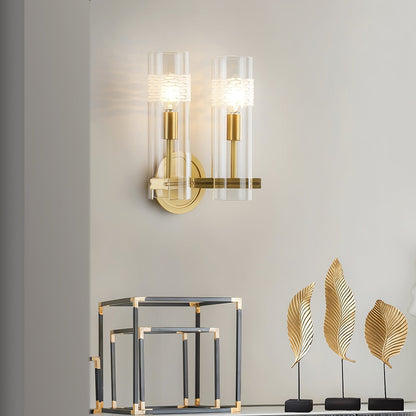 Glass Candlestick Wall Lamp