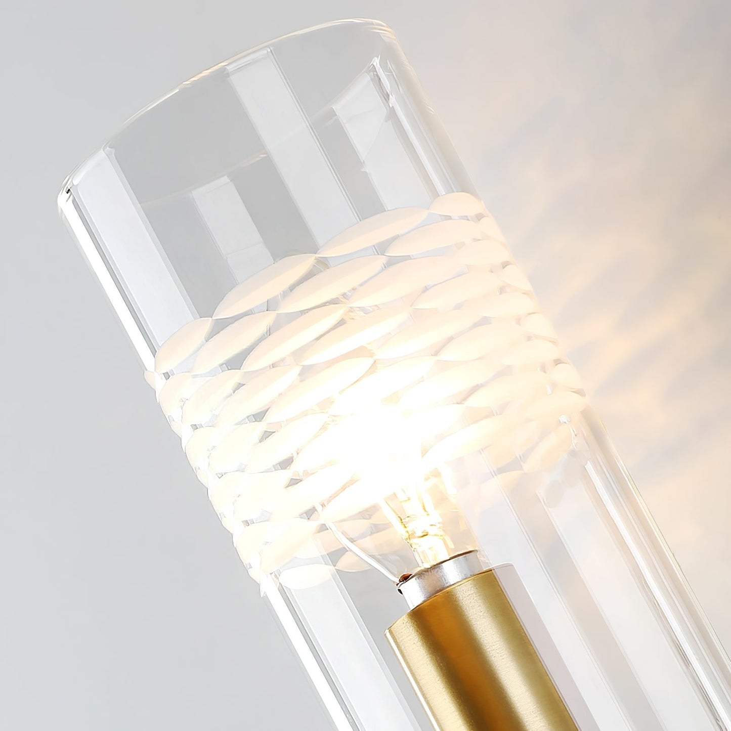 Glass Candlestick Wall Lamp