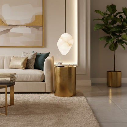 Galet Spanish Alabaster Pendant Lamp