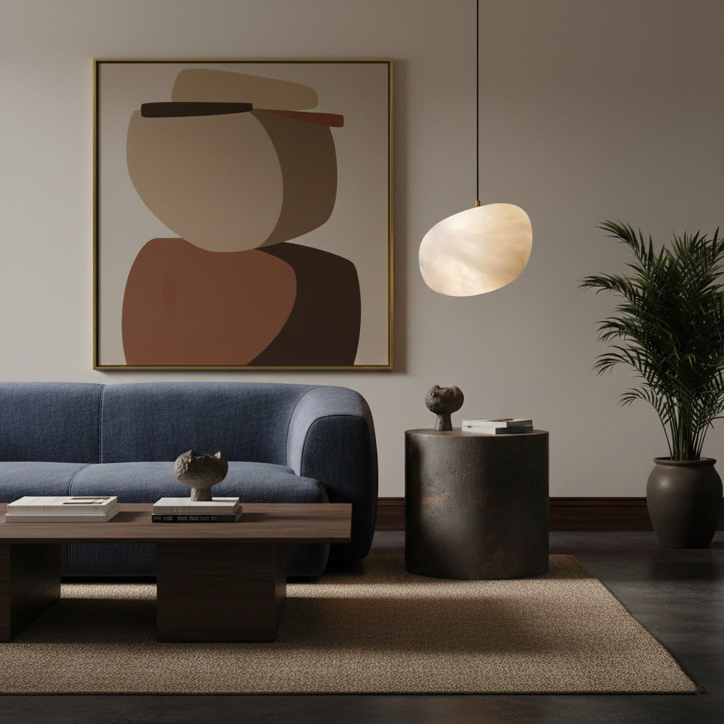 Galet Spanish Alabaster Pendant Lamp