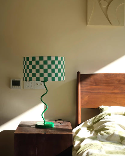 Green Chessboard Table Light