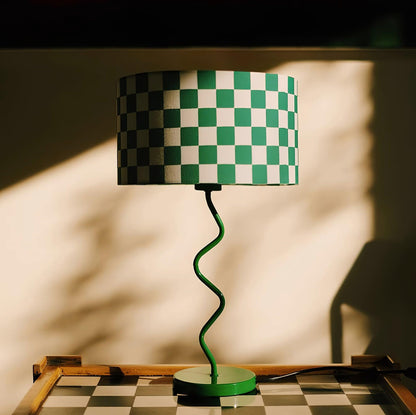 Green Chessboard Table Light