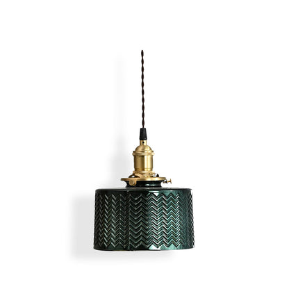 Green Glass Pendant Lamp