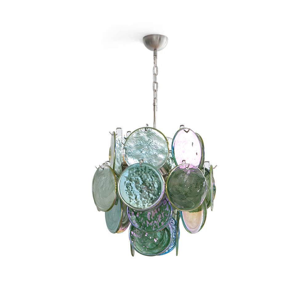 Green Vistosi Disc Chandelier