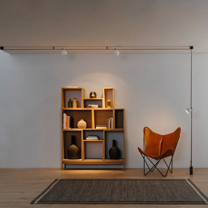 Light Rail Semispheres Leather Pendant Lamp