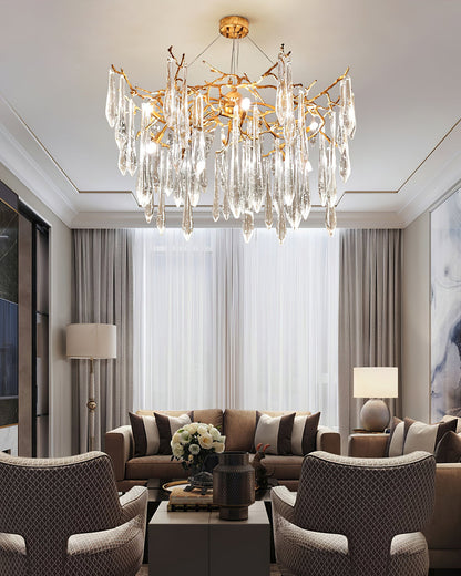 Icicle Crystal Chandelier