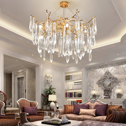 Icicle Crystal Chandelier