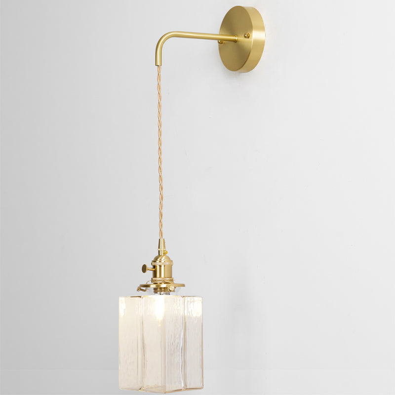 Jewel Glass Brass Wall Lamp