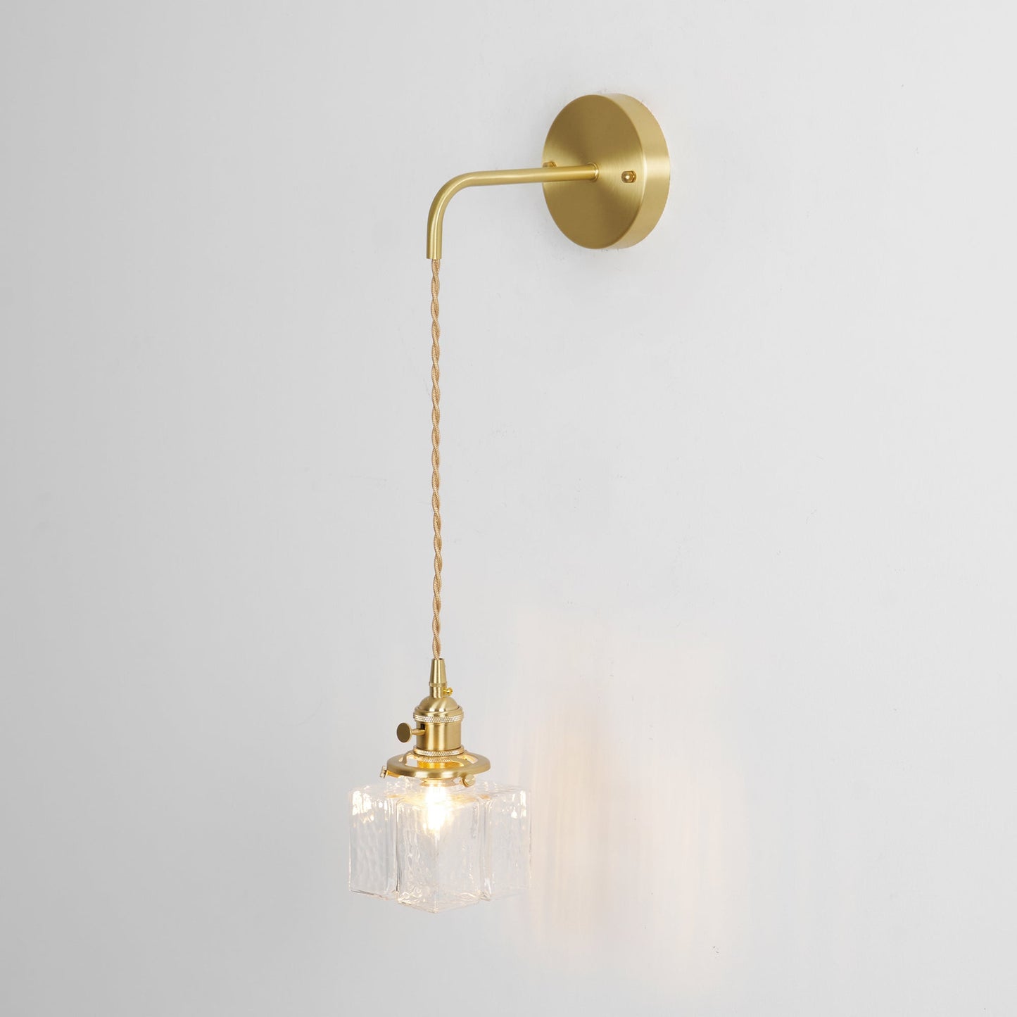Jewel Glass Brass Wall Lamp