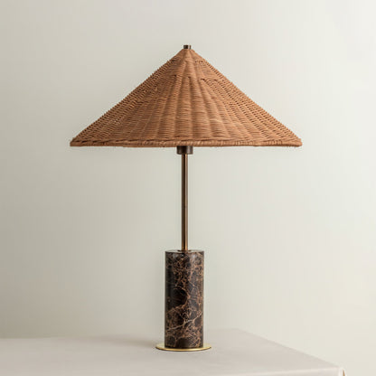 Jute Marble Table Lamp