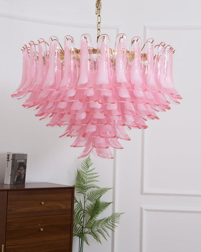 Pink Saddle Chandelier