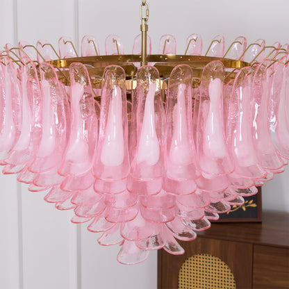 Pink Saddle Chandelier