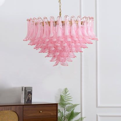 Pink Saddle Chandelier