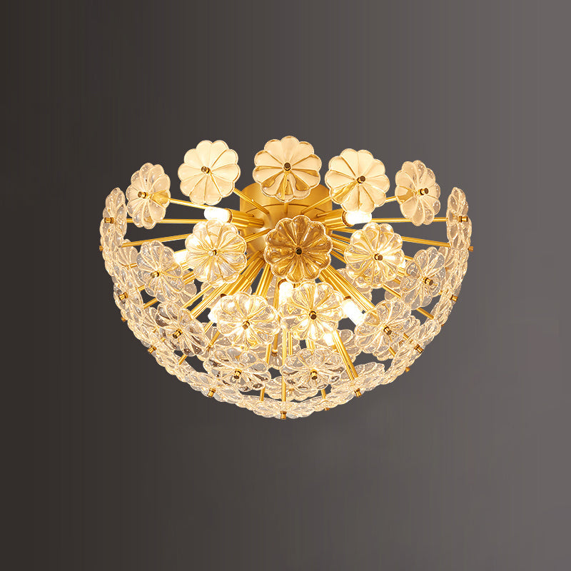 Lamina Crystal Ceiling Light