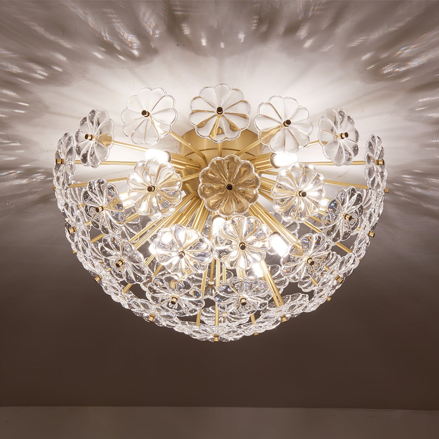 Lamina Crystal Ceiling Light