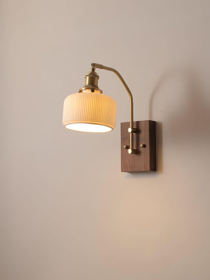 Laura Wood Wall Lamp