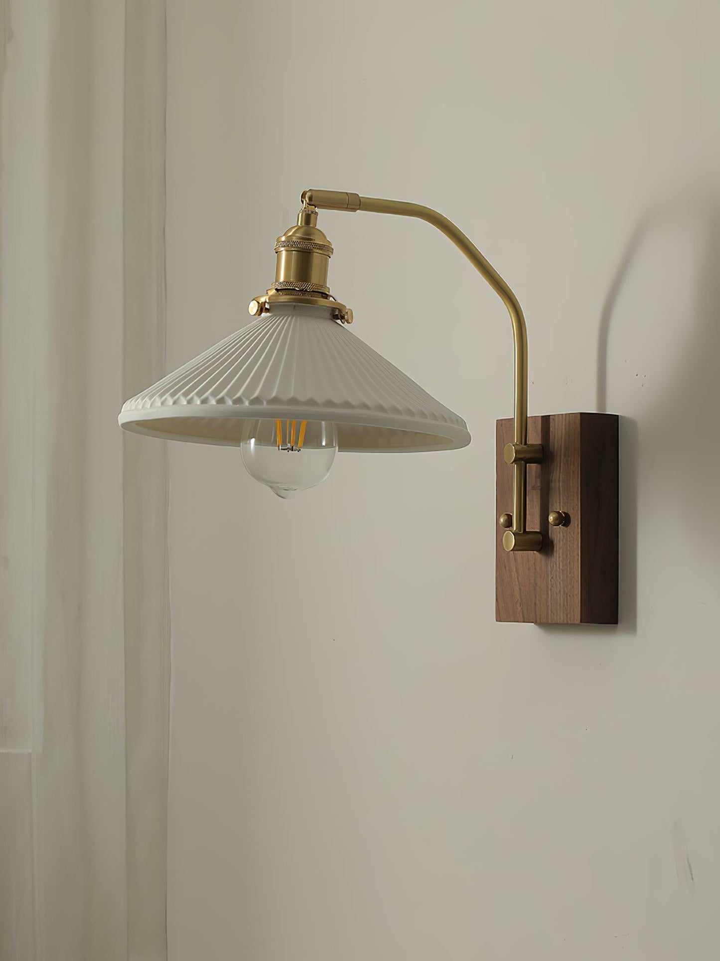 Laura Wood Wall Lamp