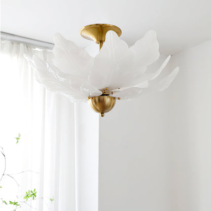 Leaf Glass Ceiling Lamp