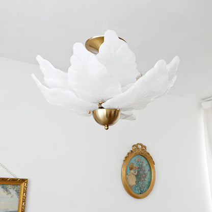 Leaf Glass Ceiling Lamp