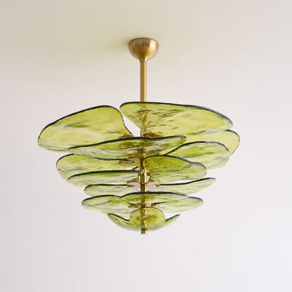Lotus Leaf Murano Chandelier