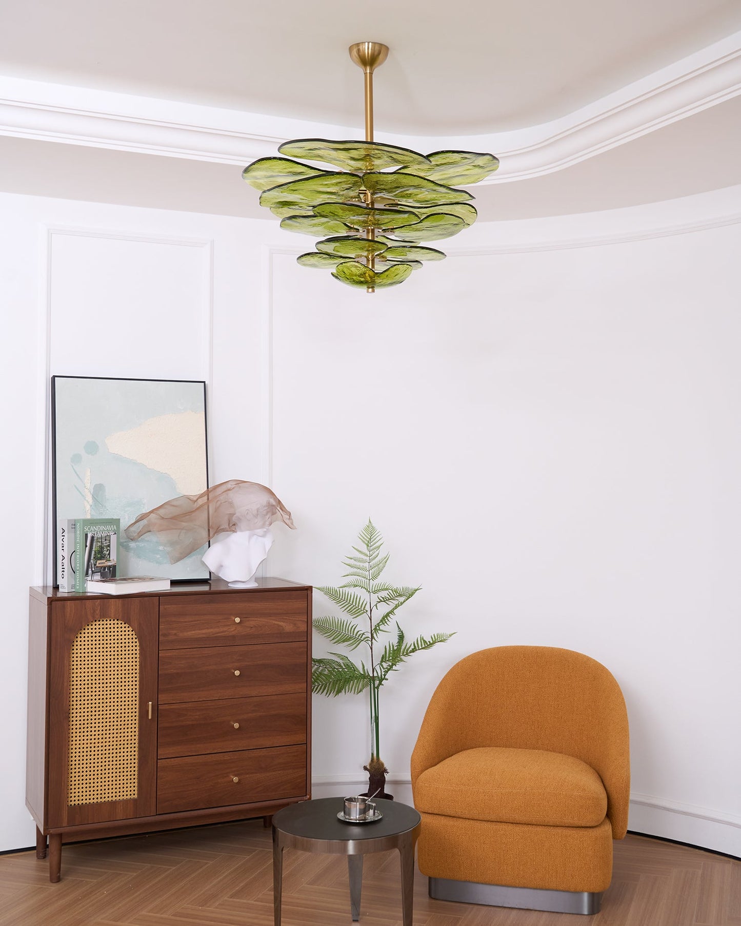 Lotus Leaf Murano Chandelier