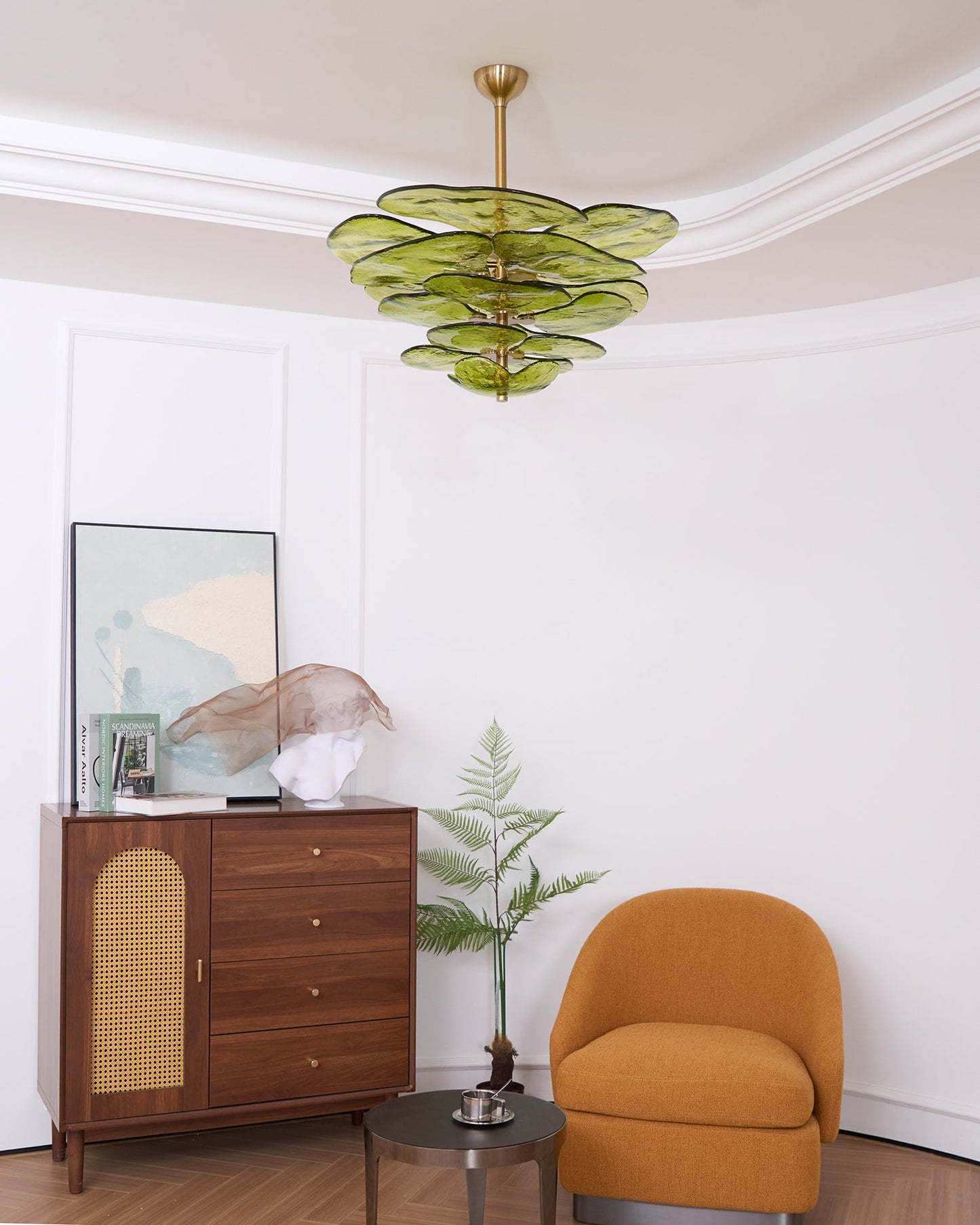 Lotus Leaf Murano Chandelier