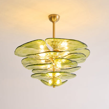 Lotus Leaf Murano Chandelier
