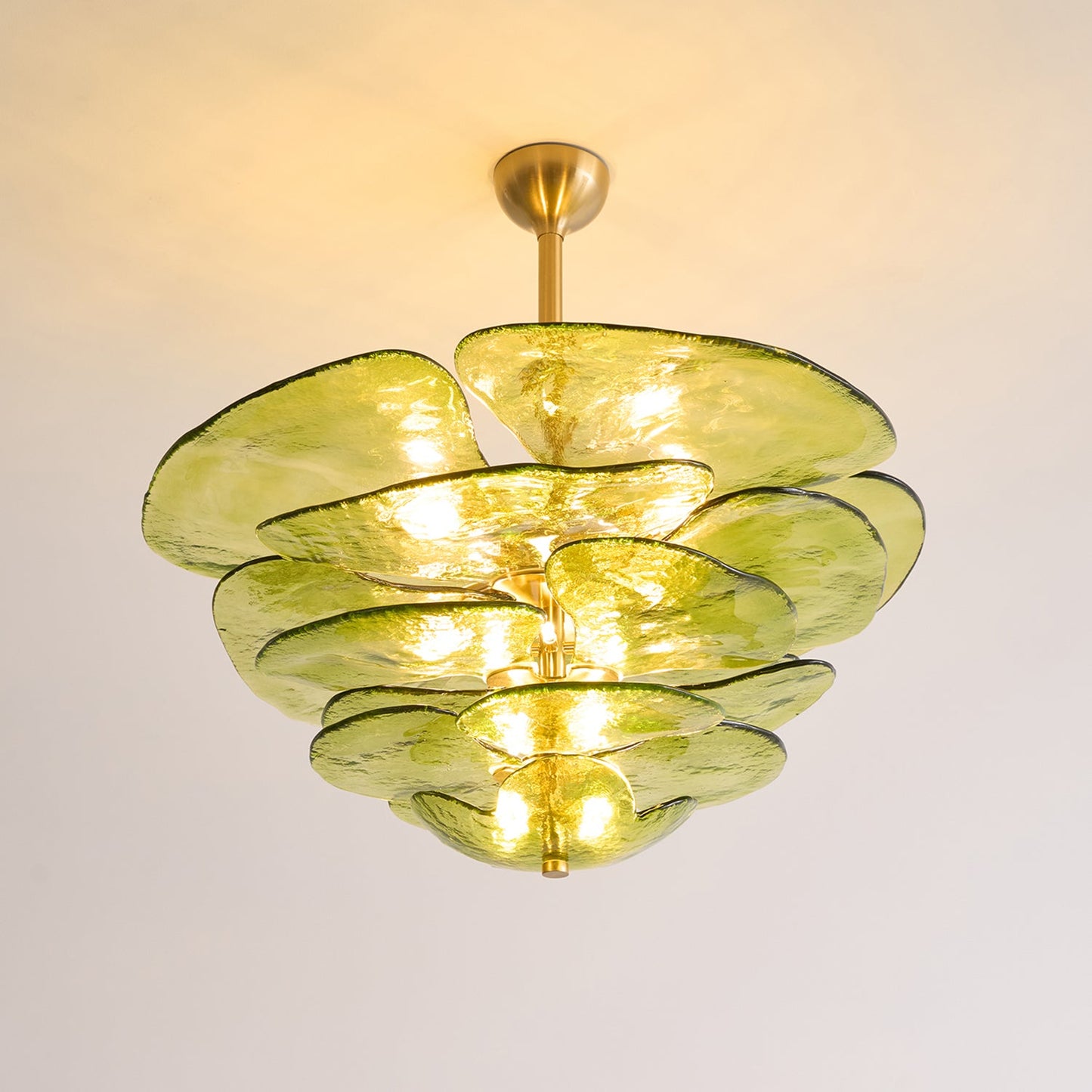 Lotus Leaf Murano Chandelier