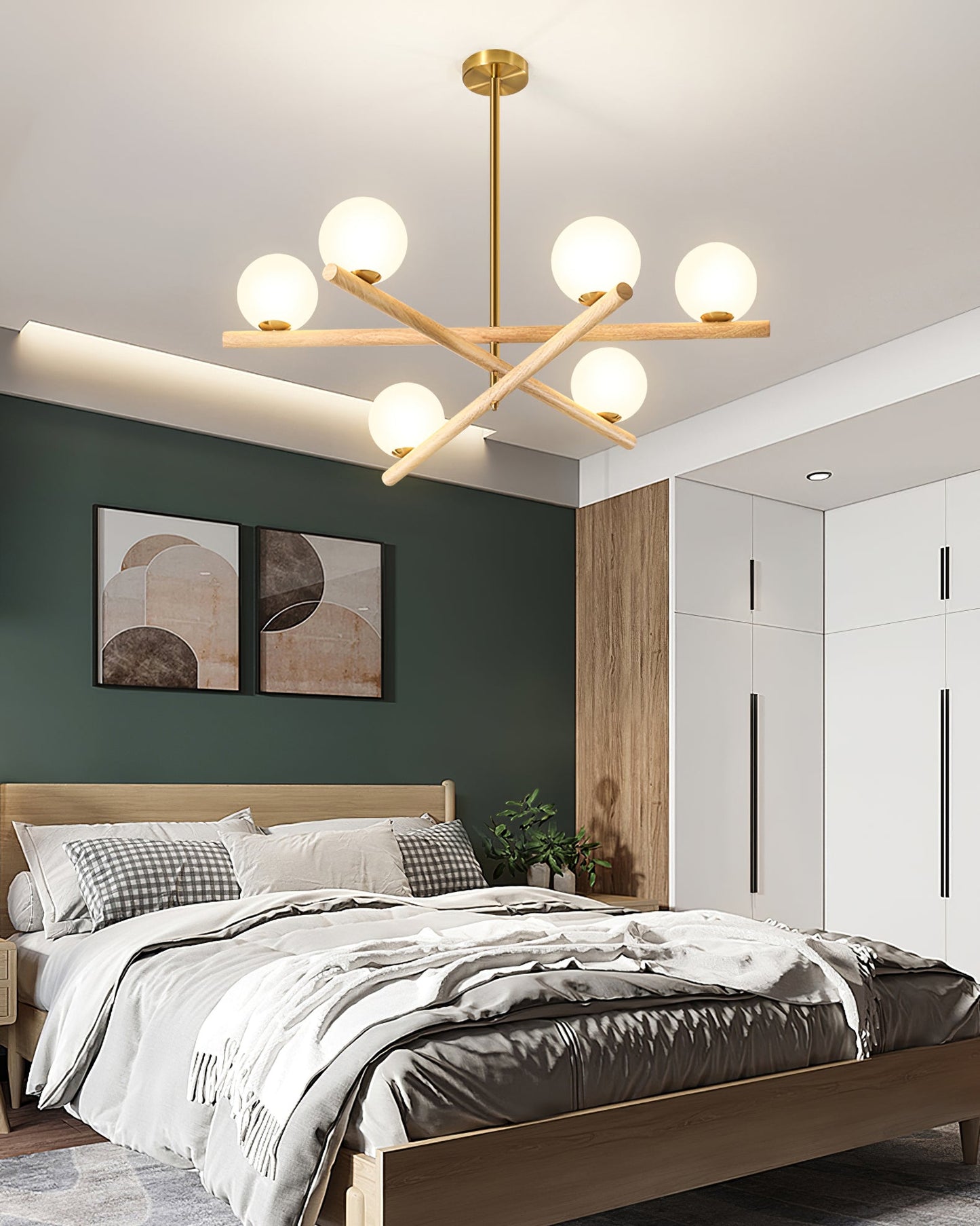 Line Ball Chandelier