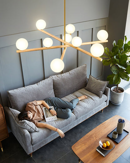 Line Ball Chandelier