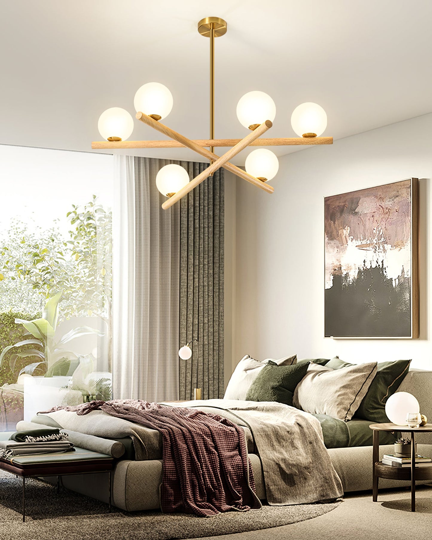 Line Ball Chandelier