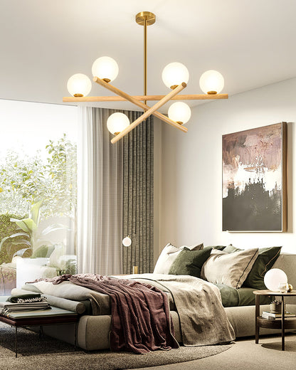 Line Ball Chandelier