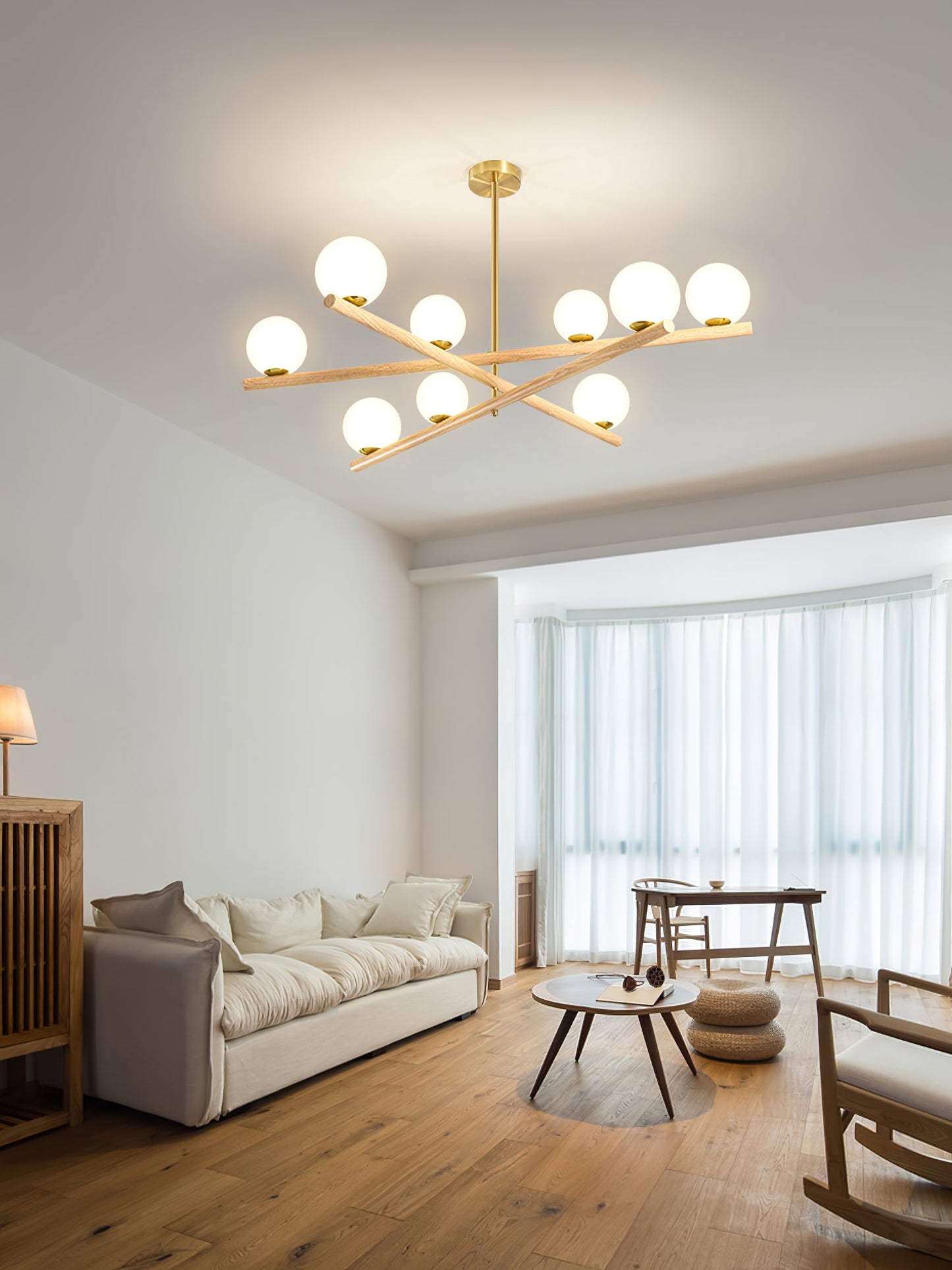 Line Ball Chandelier