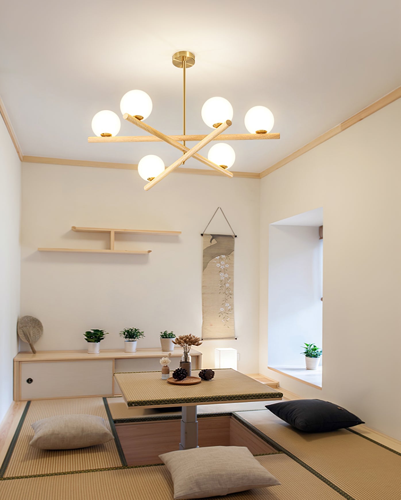 Line Ball Chandelier