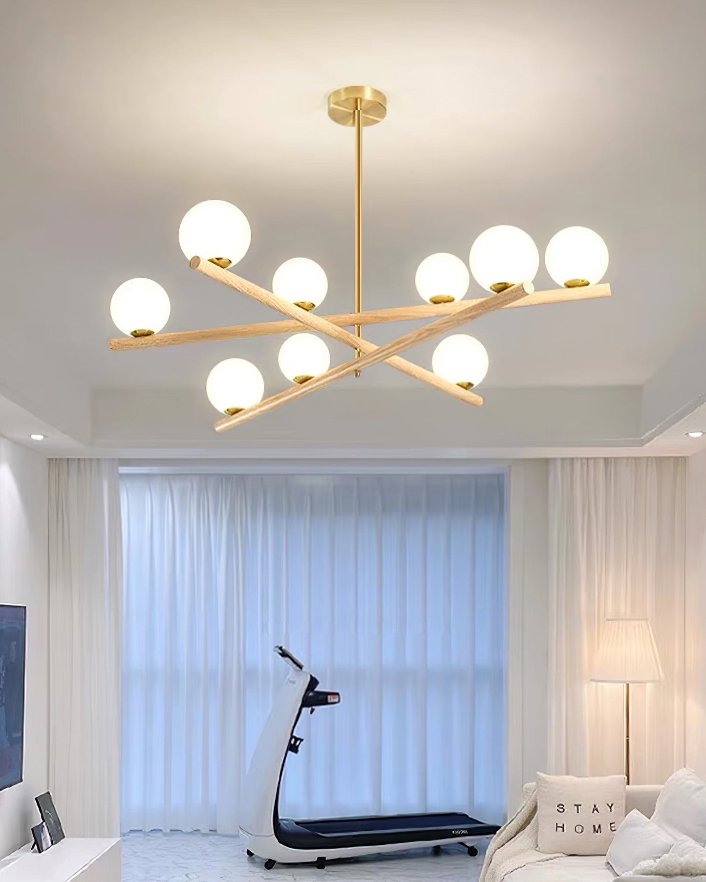 Line Ball Chandelier